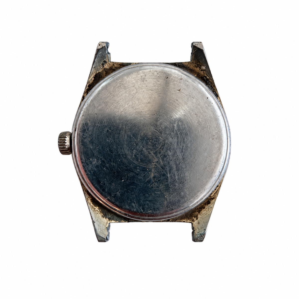 Vintage Accutime Black Dial Antimagnetic Men's Watch - Requires Winding