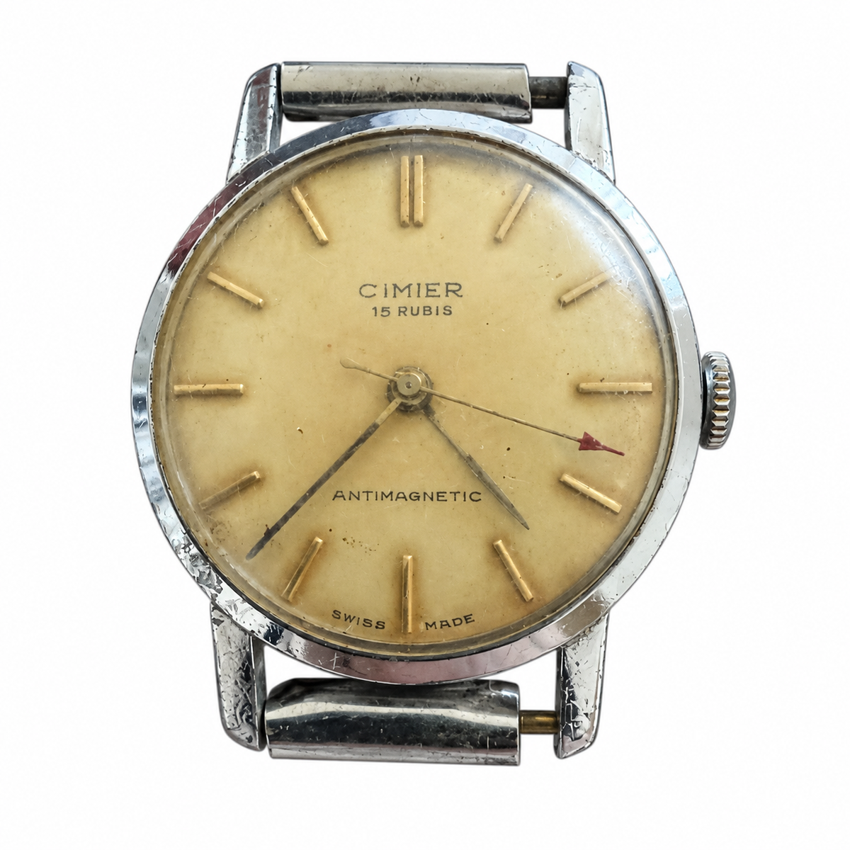 Vintage Cimier 15 Rubis Antimagnetic Swiss Men's Watch - Requires Winding
