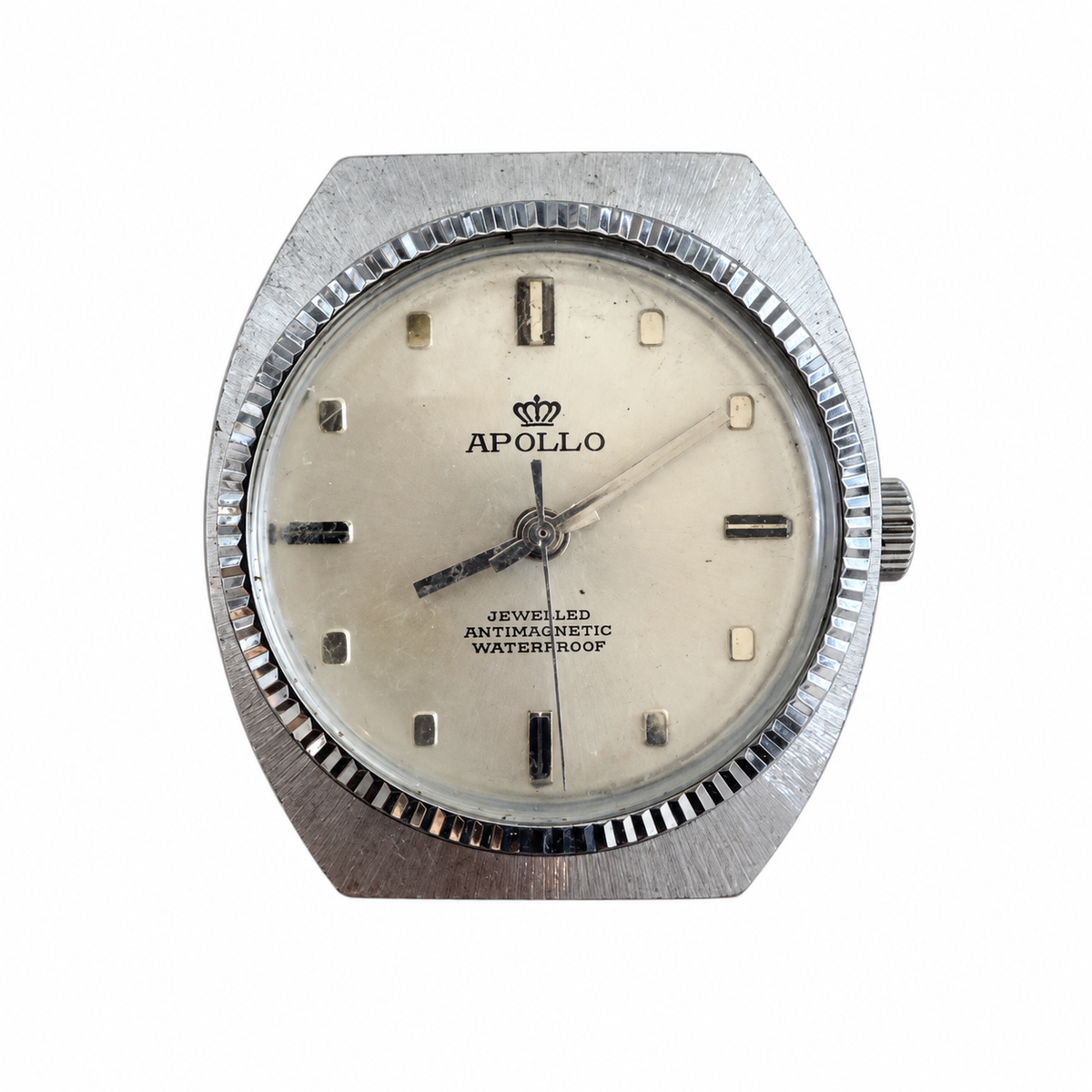 Vintage Apollo Jewelled Antimagnetic Silver Dial Men's Watch - Requires Winding