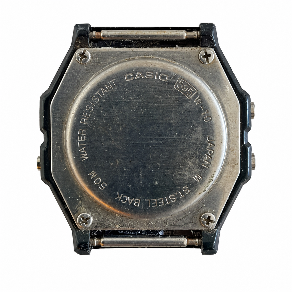 Vintage Casio W-70 Module 596 Alarm Chronograph Watch - Requires a Battery