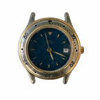 Vintage Blue Dial Date Diver-Style Watch - Requires Winding