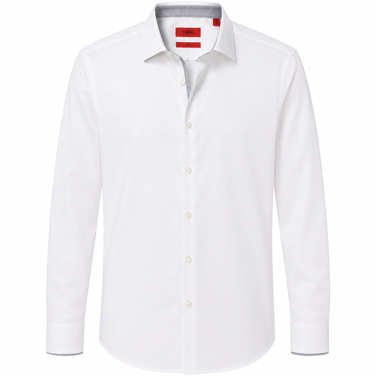 HUGO BOSS Slim Fit Easy Iron Men's Dress Shirt - White
