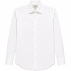 Anto Beverly Hills Men's Dress Shirt - White Textured Cotton