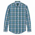 Lauren Ralph Lauren Tall Fit Performance Stretch Dress Shirt - Green/Blue Plaid