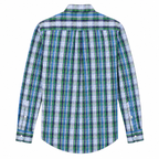 Lauren Ralph Lauren Tall Fit Performance Stretch Dress Shirt - Green/Blue Plaid