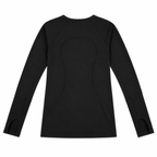 lululemon Women's Extra Small Long Sleeve Running Shirt - Black