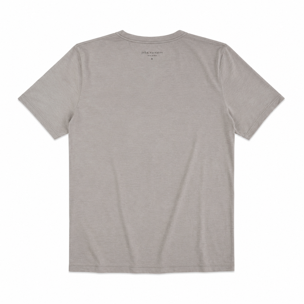John Varvatos Peace Embroidery Tee - Pavement