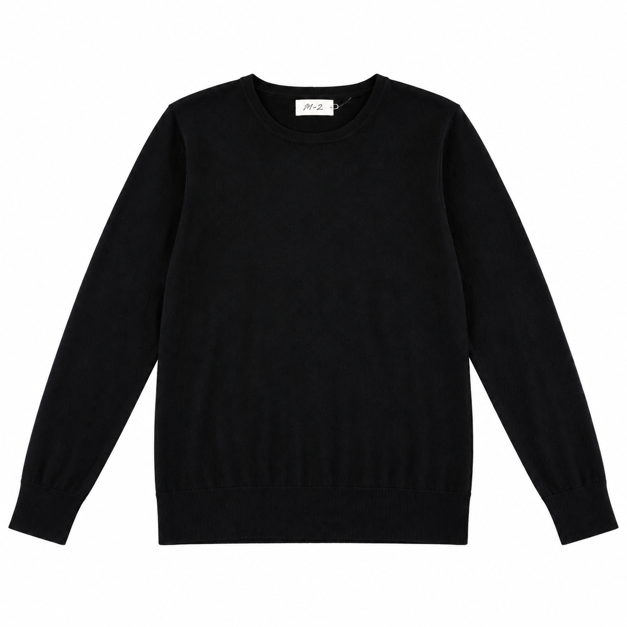 INA R. Vintage Crewneck Knit Sweater - Black