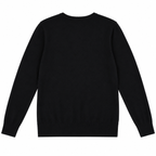 INA R. Vintage Crewneck Knit Sweater - Black