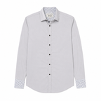 Ted Baker Endurance Ted's Stretch Men's Dress Shirt - Light Gray