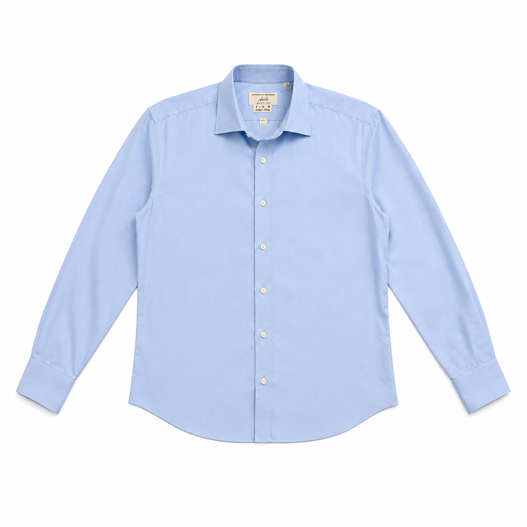 Anto Beverly Hills Men's Custom Dress Shirt - Solid Light Blue