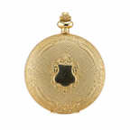 Vintage JAGA Quartz Gold-Tone Full Hunter Pocket Watch with - Battery Required