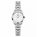 Vintage Citizen EK5770-91A Quartz Watch - Silver/White Dial - Battery Required