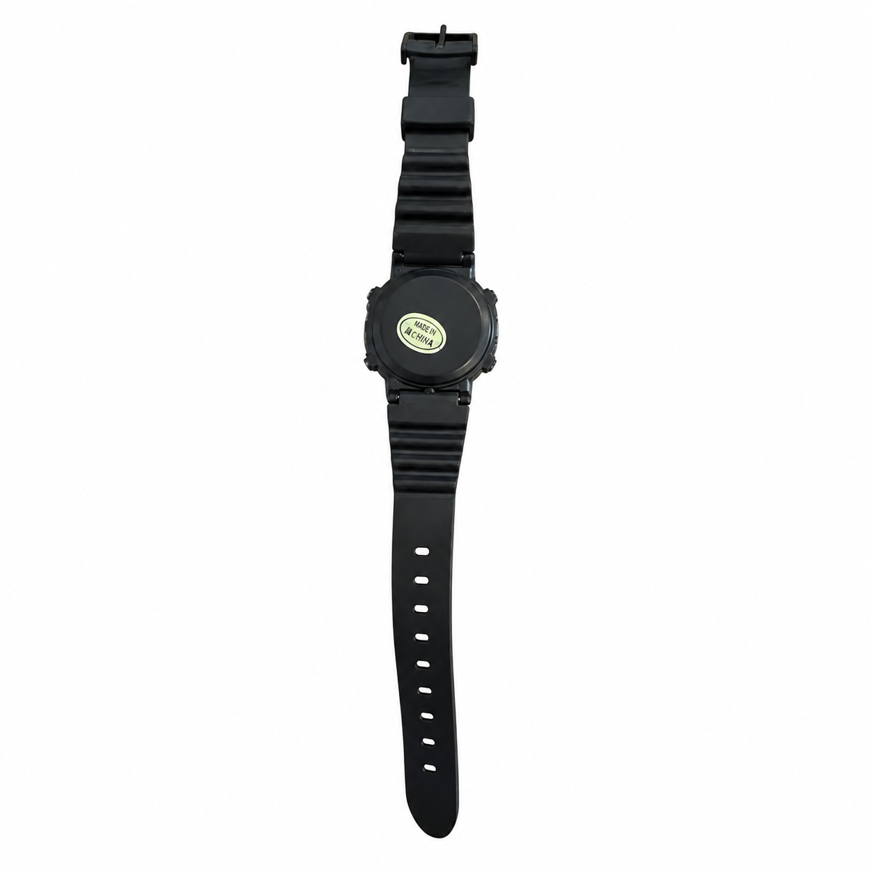Vintage JARUM Analog-Digital Black Resin World Time Sports - Battery Required