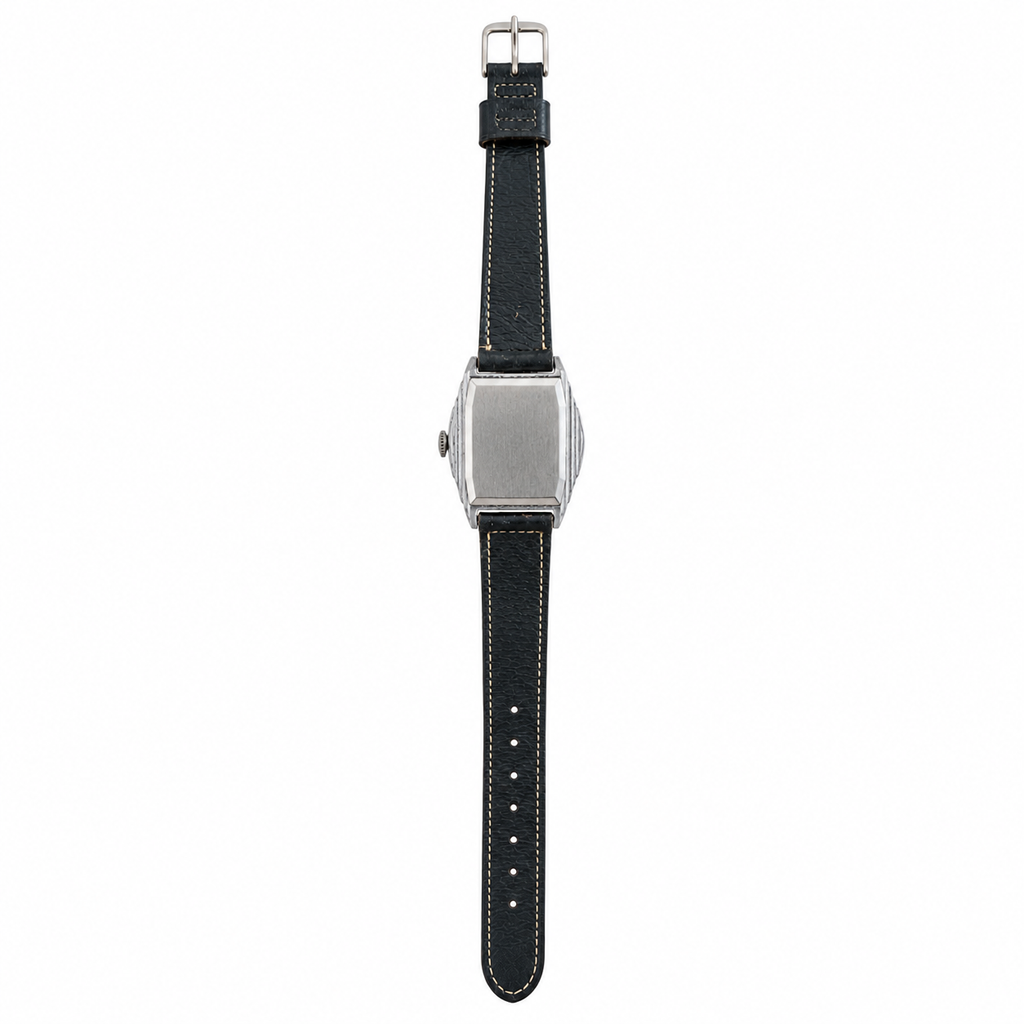 Vintage Munwill Rectangular Small Seconds Mechanical Watch - Requires Winding
