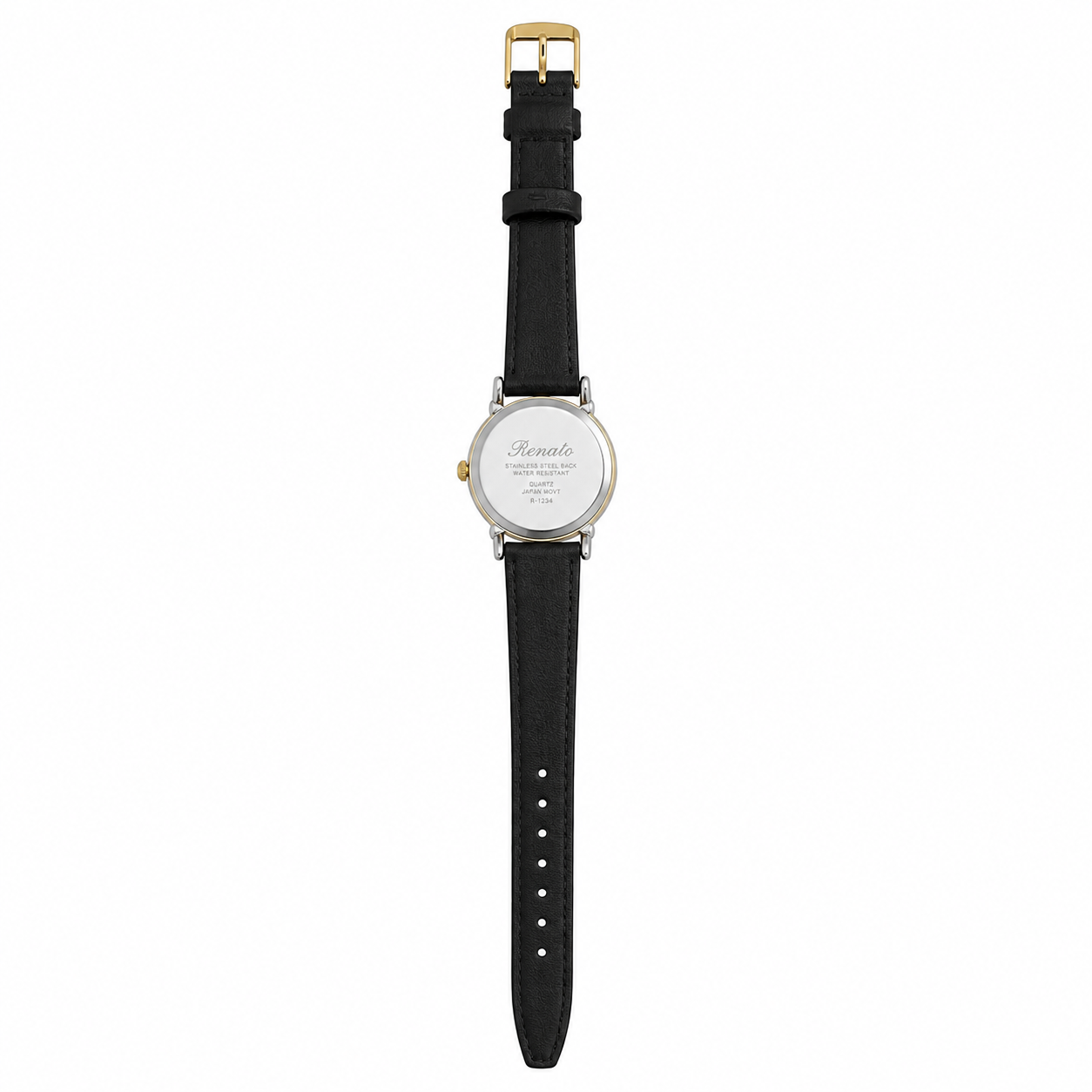 Renato Gold-Tone Roman Numeral Quartz Dress Watch - Requires a Battery
