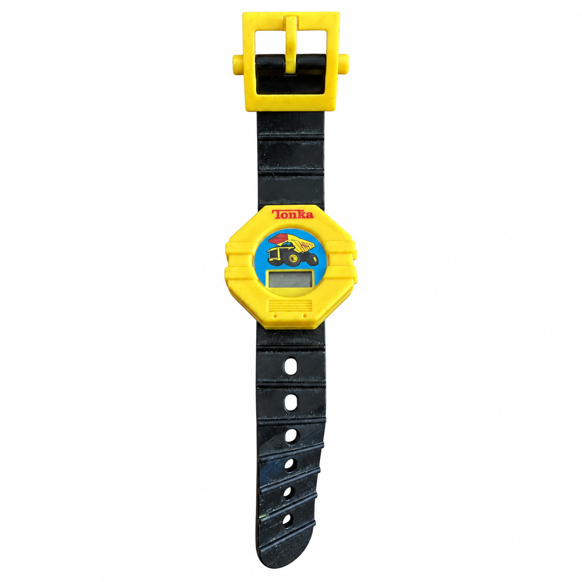 Vintage 2004 Hasbro Tonka Digital Kids Watch - Yellow/Black - Battery Required
