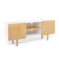 Poppin Cleo Credenza, 70", Natural Ash