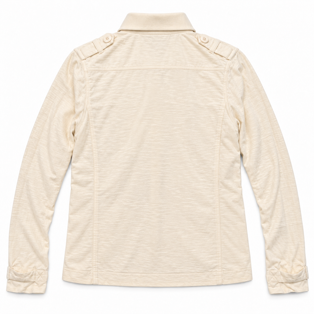 Five Four Men’s Cream Utility Field Jacket Zip Front Size M