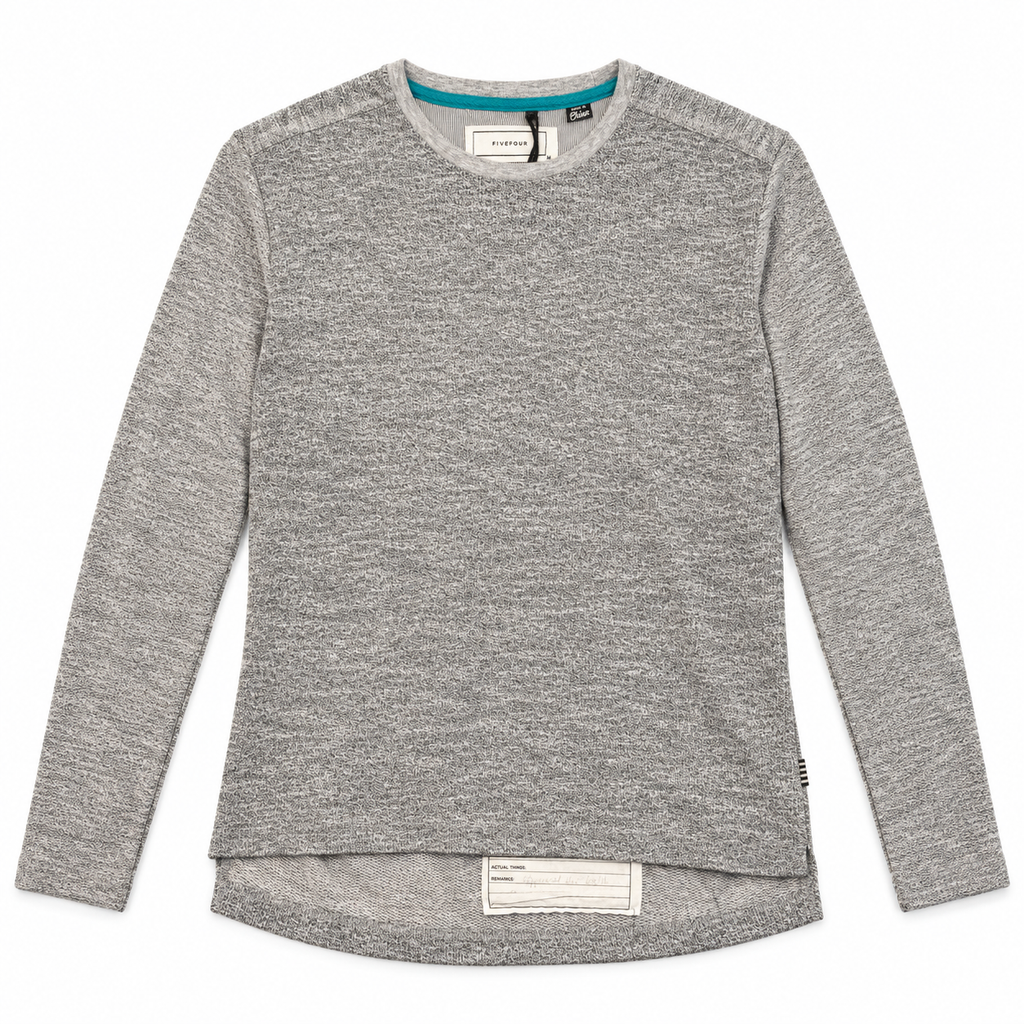 Five Four Men’s Gray Marled Long Sleeve Crewneck Shirt Size M NWT