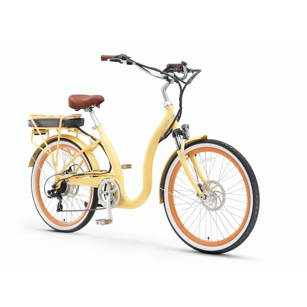 sixthreezero Simple Step-Thru Women's 7-Speed 500W Electric Bicycle
