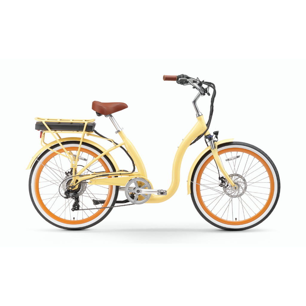 sixthreezero Simple Step-Thru Women's 7-Speed 500W Electric Bicycle