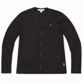 Five Four Men’s Dark Brown V-Neck Button Cardigan Long Sleeve Size L