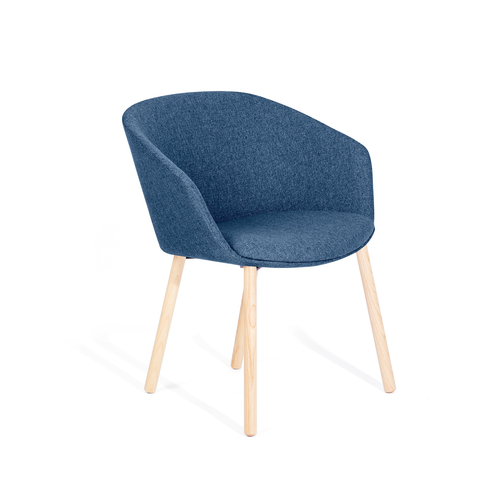 Poppin Pitch Side Chair, Medley Blue