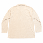 Five Four Men's Ivory Embroidered Lace-Up Long Sleeve Shirt XL
