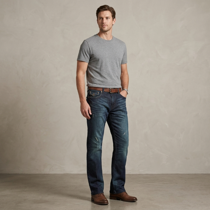 Five Four Jeans Relaxed Dark Wash Denim