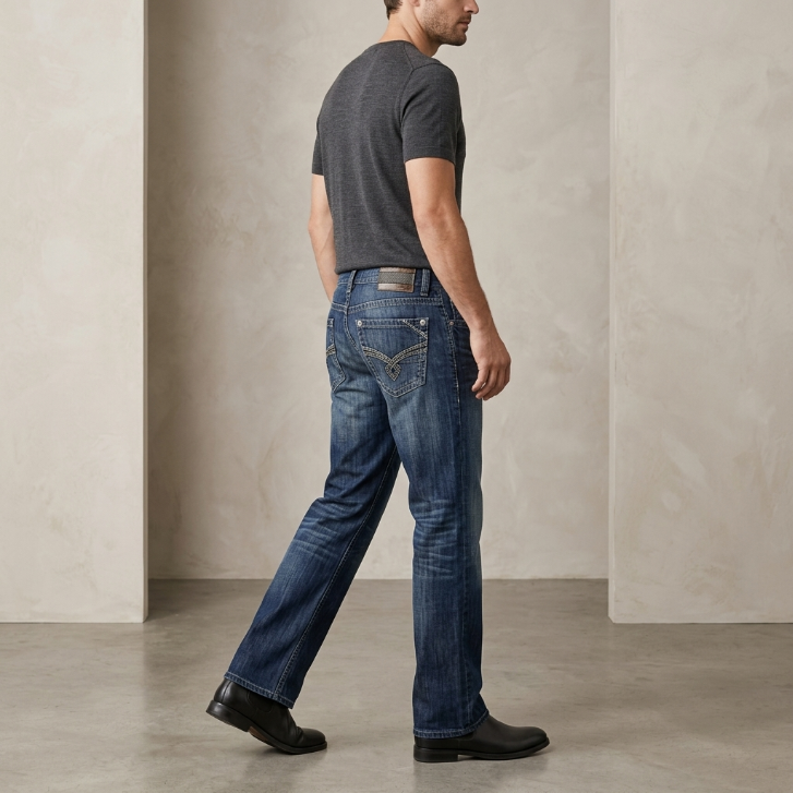 Five Four Dark Blue Straight-Leg Jeans