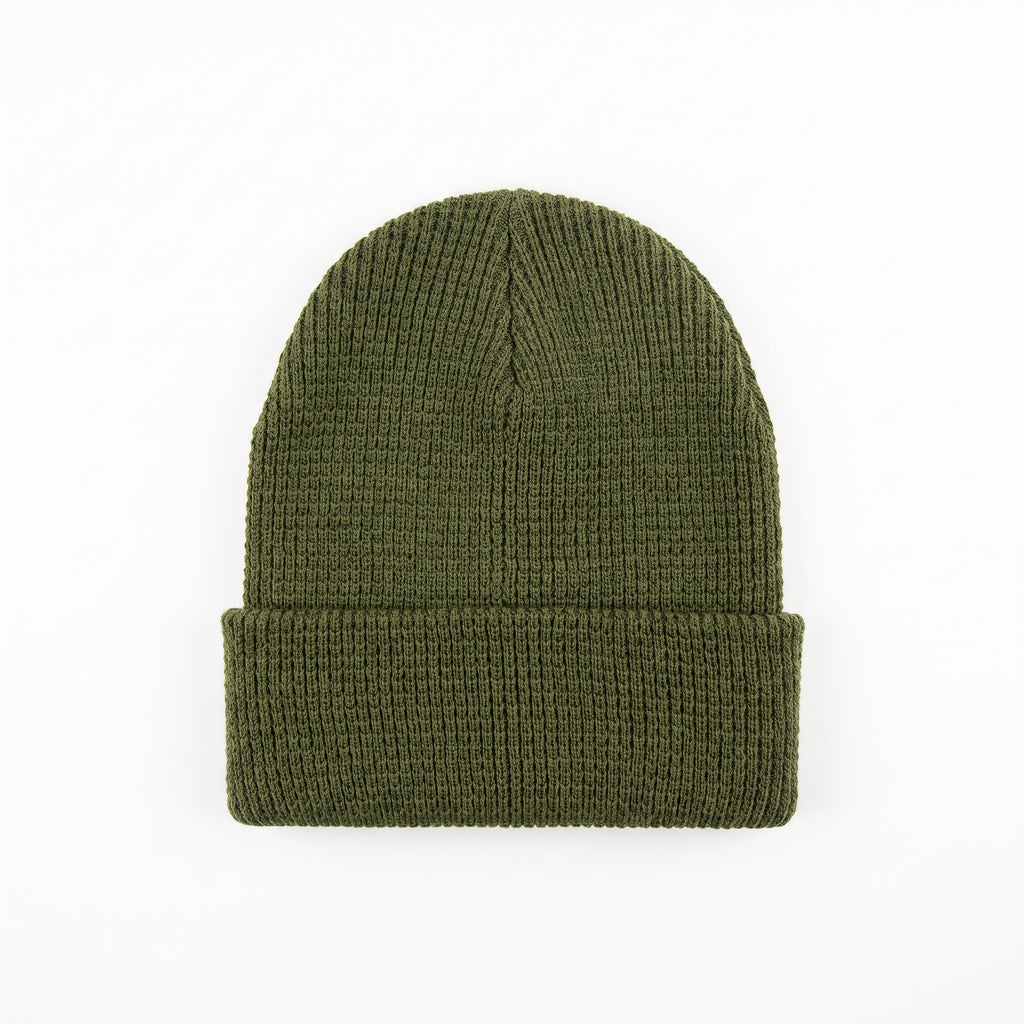 San Diego Hat Company Roseanne Beanie – Women's Waffle Knit Cuffed Hat, Olive, One Size