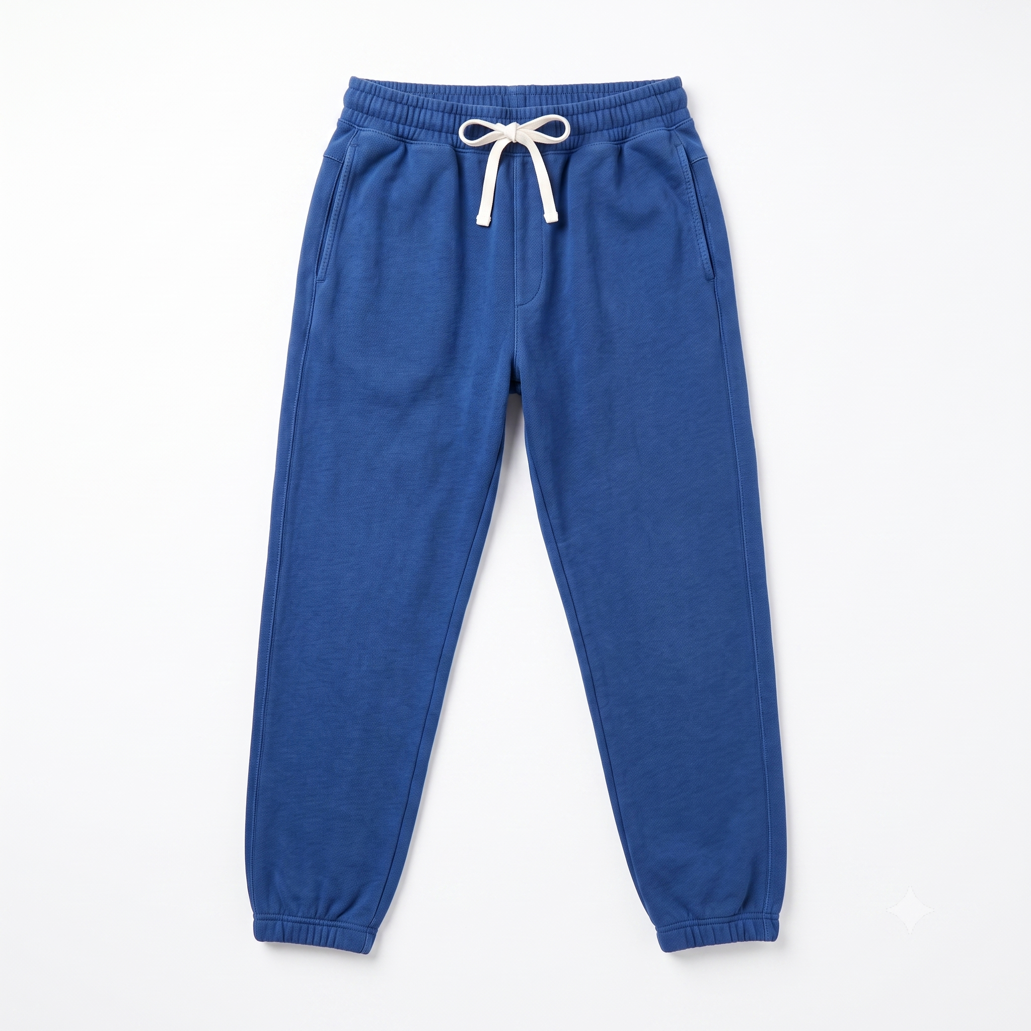 Melrose Place Men's Fairfax Garment-Dyed French Terry Jogger Sweatpants - Royal Blue