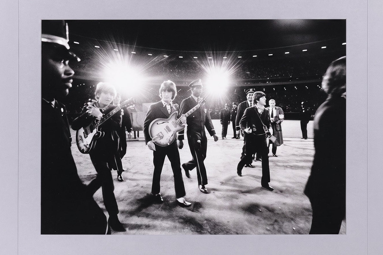 The Beatles at Candlestick Park (1966) — Jim Marshall — Framed Print (RC16638)