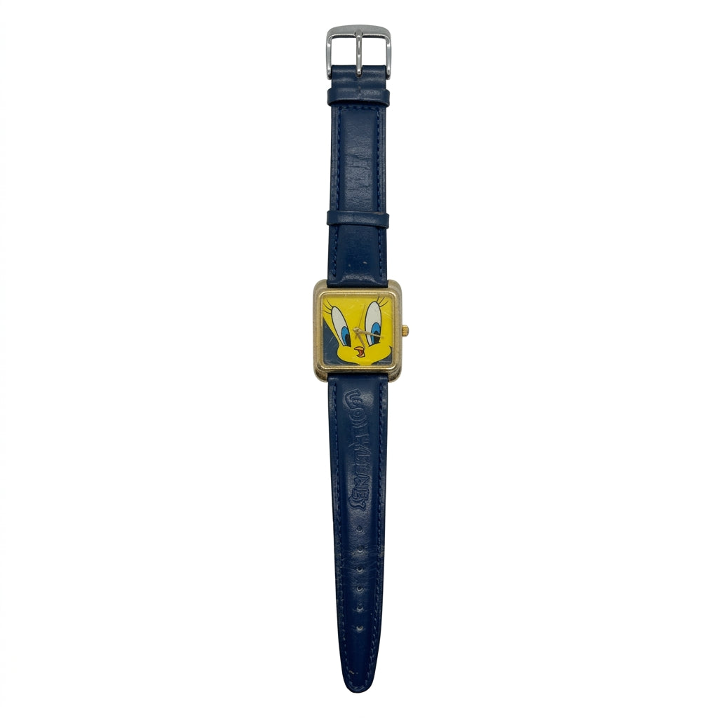 Vintage Looney Tunes Tweety Bird Square Quartz Watch with - Battery Required