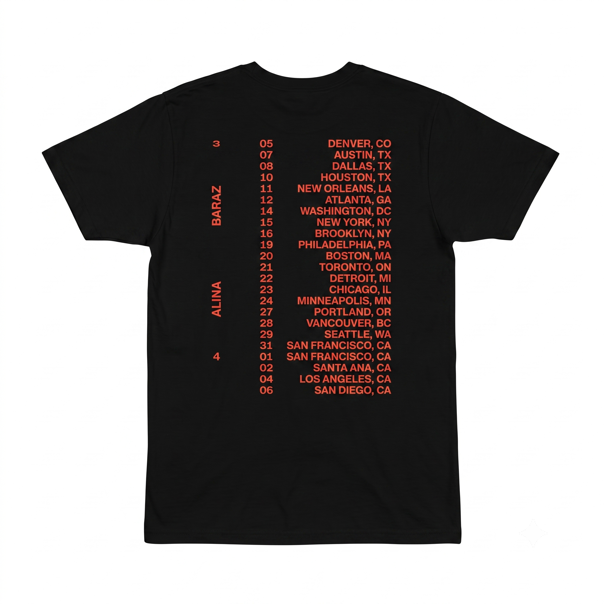 Let's Get Lost Tour T-Shirt