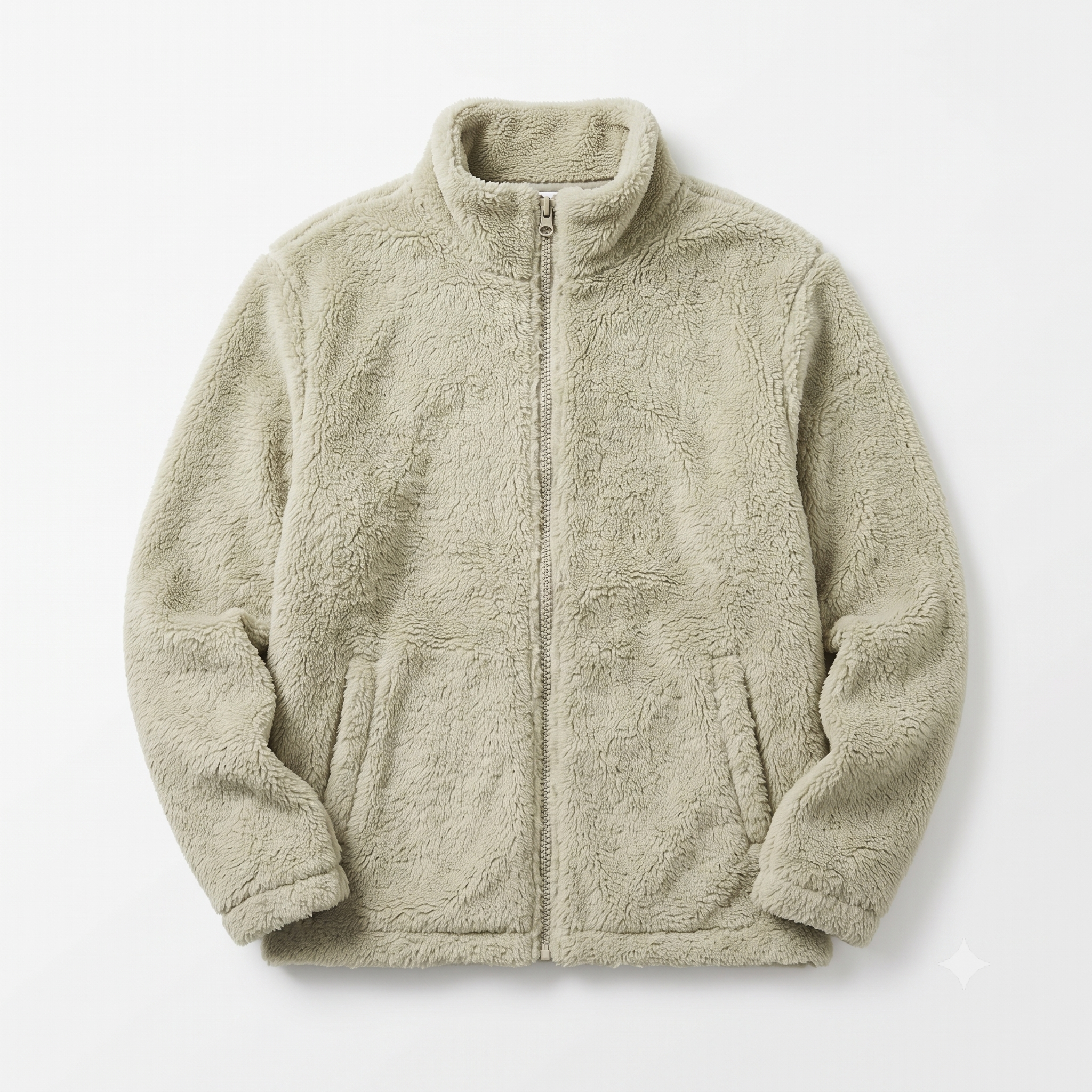 Mad Dog Concepts Men's Full-Zip Plush Sherpa Fleece Jacket - Olive (Size Medium)
