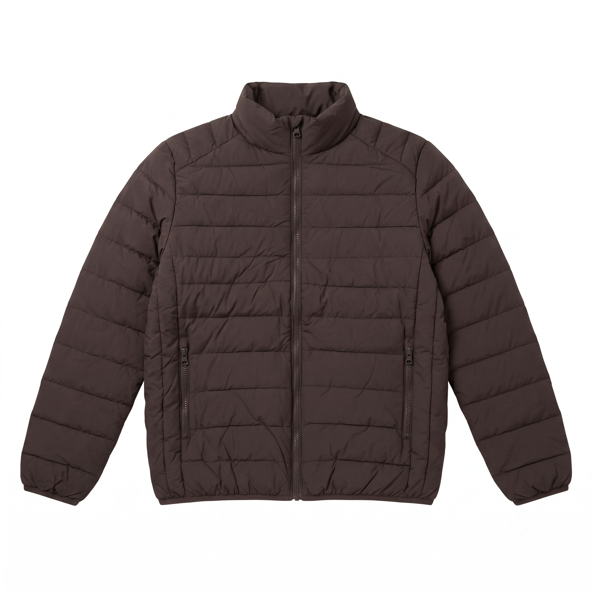 River Trail Men's Lightweight Quilted Stand-Collar Puffer Jacket