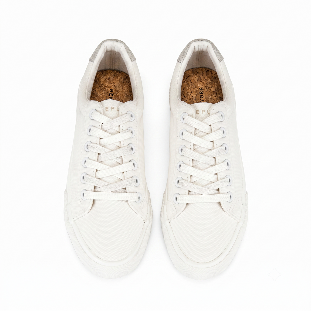 New Republic Madison Canvas Sneaker - Triple White