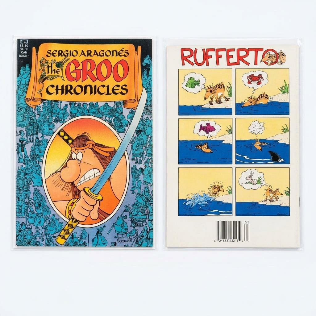 Groo Chronicles Book #1 (Vintage Marvel/Epic Comic with Crossfire Ad)