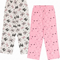 Girls' Microfleece Pajama Pants (2-Pack) - Soft & Warm Sleepwear Lounge Bottoms