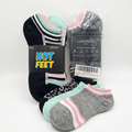 HOT FEET Women's No-Show Socks 6-Pack – Assorted Dots, Stripes, & Leopard Low-Cut Socks (Size 4-10)
