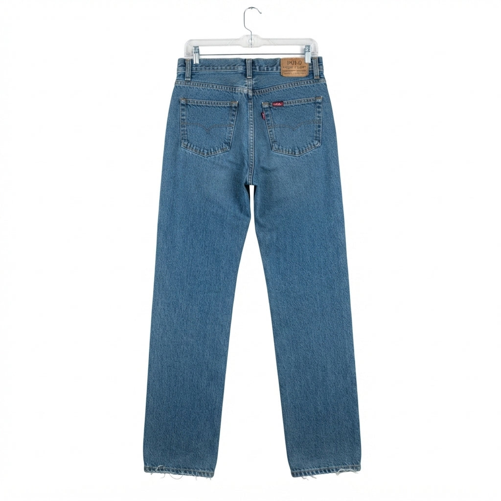 Vintage Medium Wash Straight Leg Denim Jeans (Madewell)