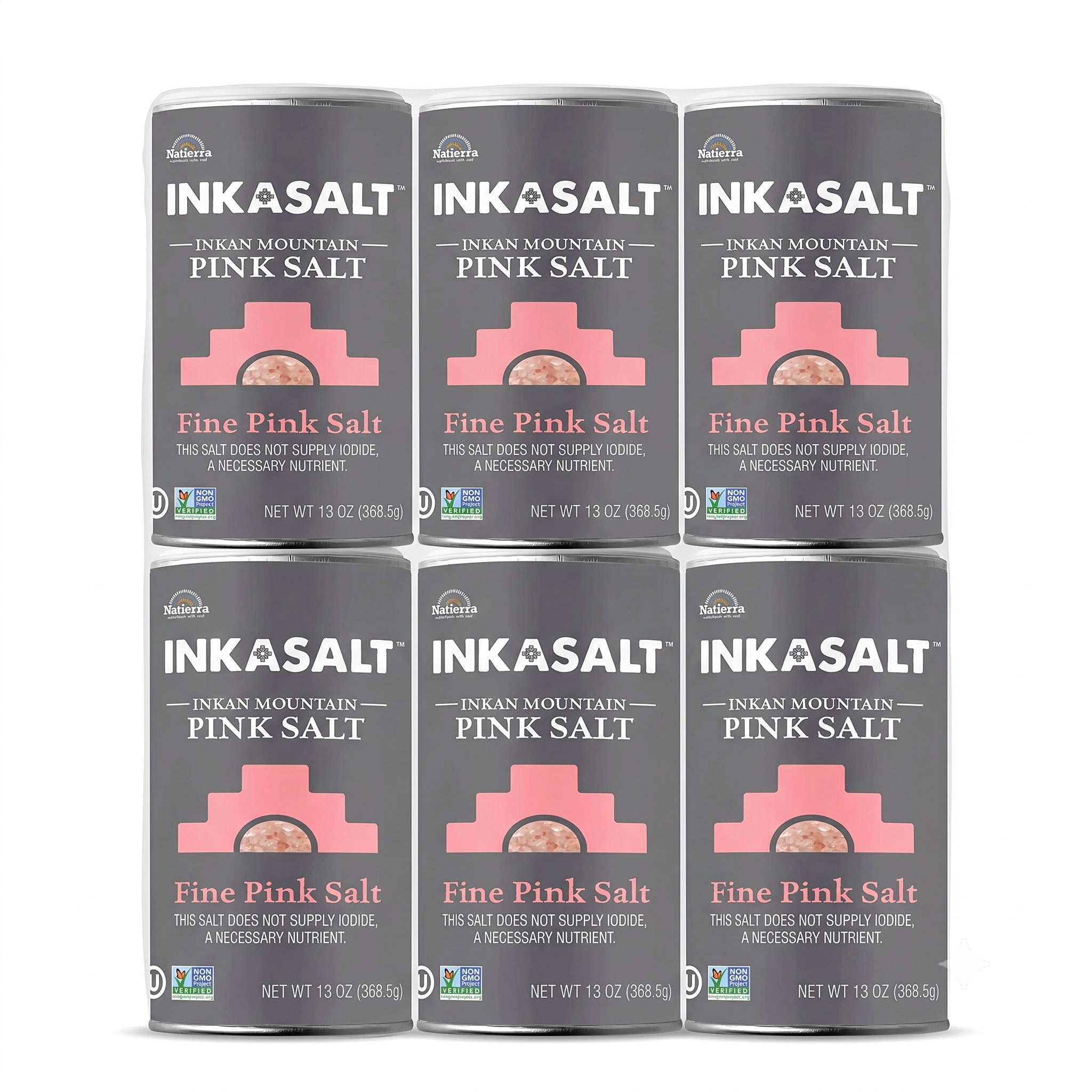 Natierra Himalania® Fine InkaSalt Pink Salt Shaker – 13 oz (368g)