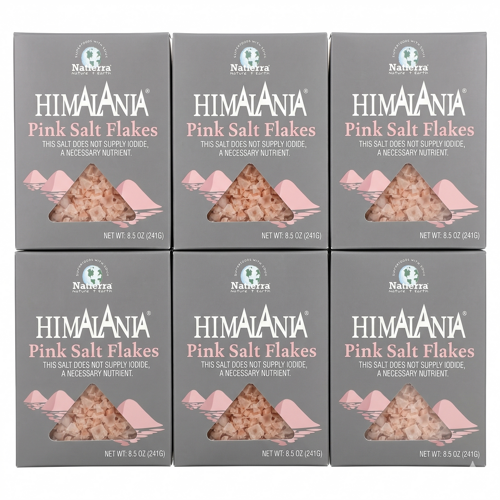 Natierra Himalania® Himalayan Pink Salt Flakes – 8.5 oz (6-Pack)