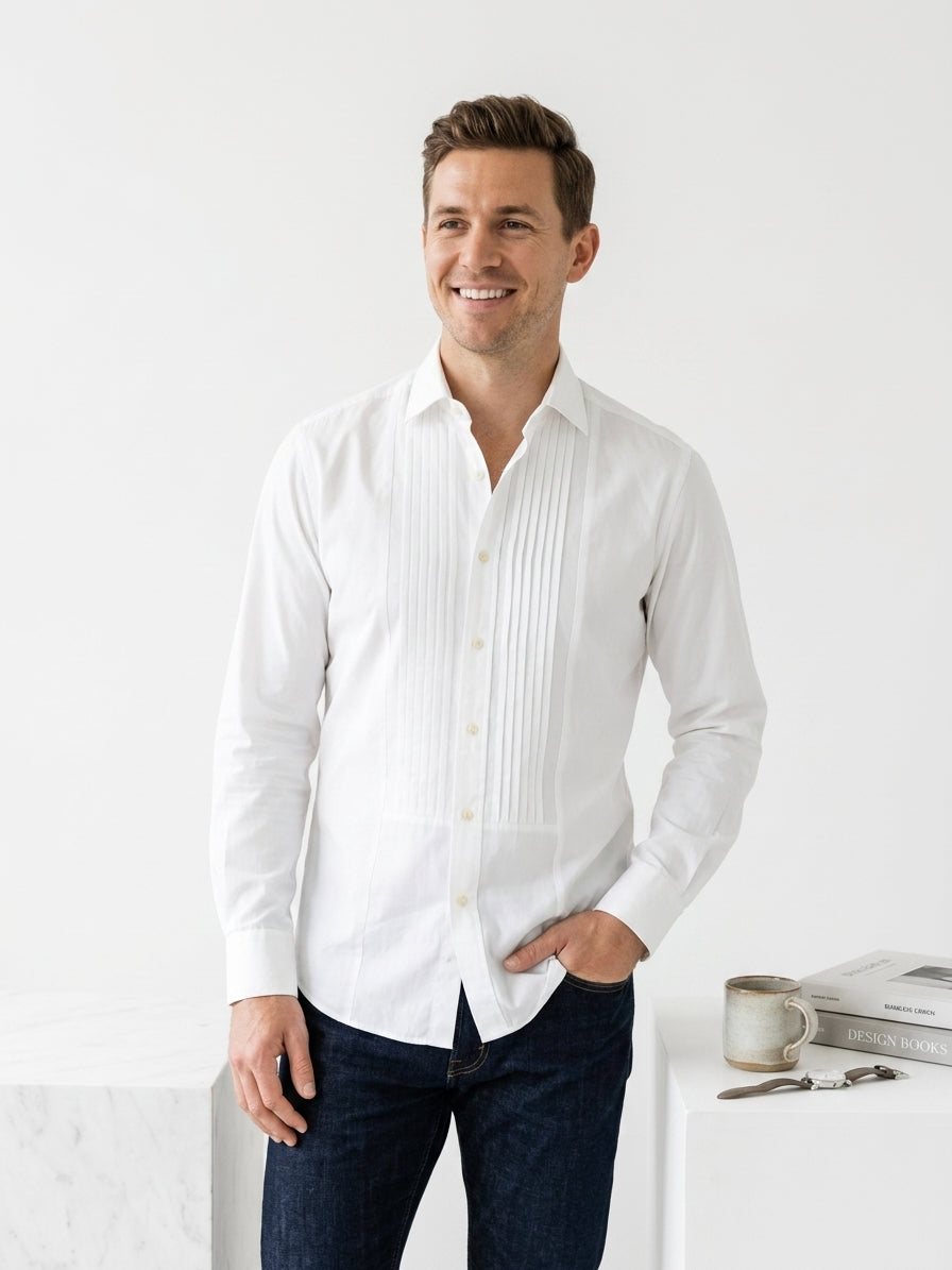 Etro Ben Etro Essere White Button-Up Shirt (16.5/34)