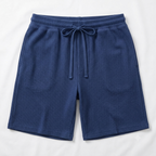 Mad Dog Men's Waffle Knit Lounge Summer Shorts - Blue