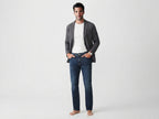 Vintage Faded Dark Blue Straight Leg Jeans (Size: 40)