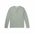 John Varvatos Star USA Light Grey Long Sleeve V-Neck Tee Size: 38-40