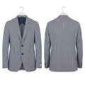 Paoloni Men's Wool-Linen Check Blazer Jacket (Size 50) Made in Italy